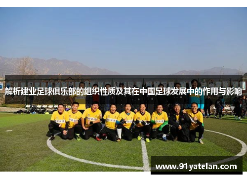解析建业足球俱乐部的组织性质及其在中国足球发展中的作用与影响 解析建业足球俱乐部的组织性质及其在中国足球发展中的作用与影响